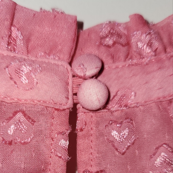 Torrid Pink Hearts Layered Sleeveless Blouse - Picture 9 of 10